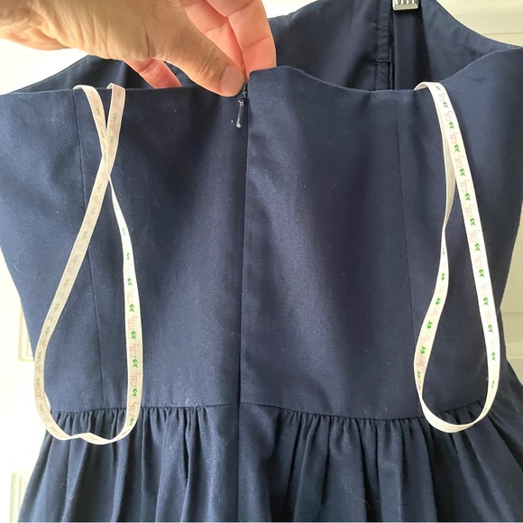 Lilly Pulitzer Mayfield Strapless Mini Dress Navy Starfish Seashell Size 4 - Picture 13 of 15